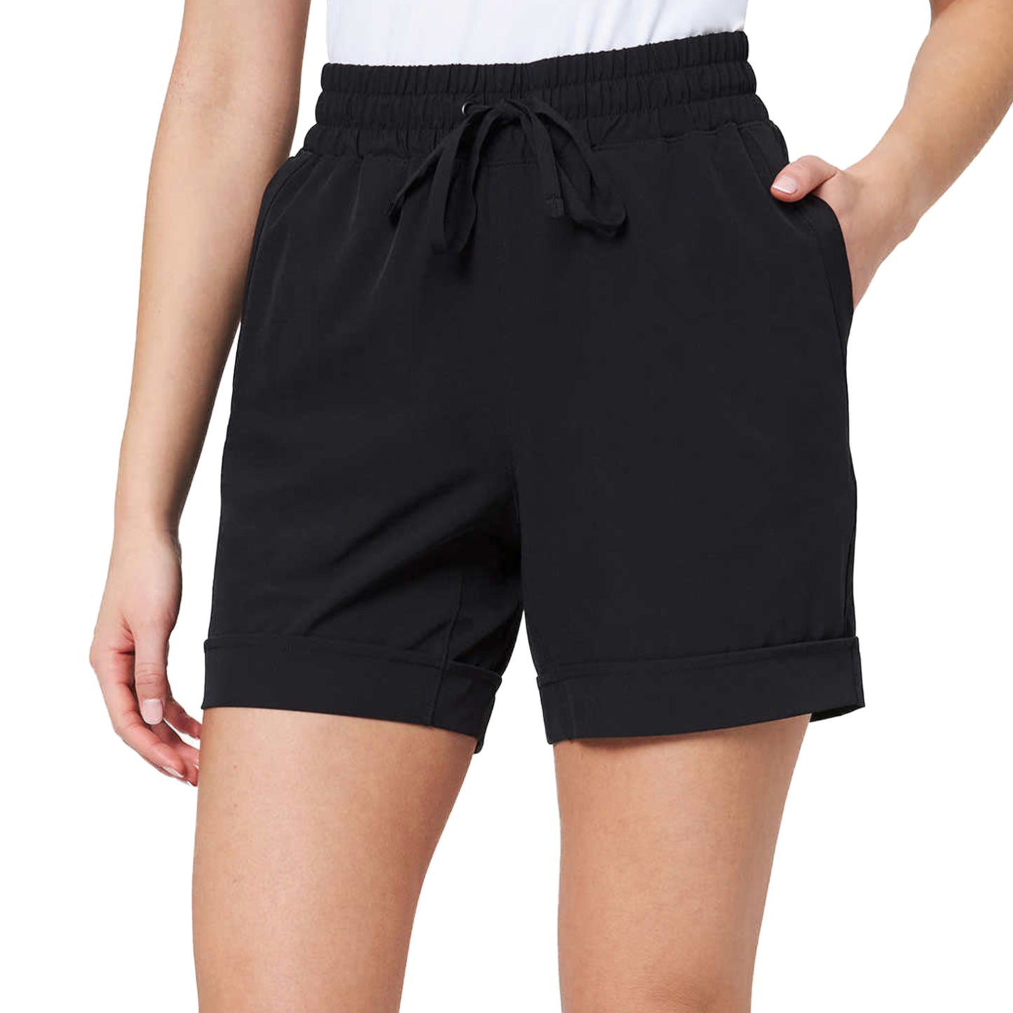 Mondetta Women's Moisture Wicking Side Pockets Active Walking Shorts