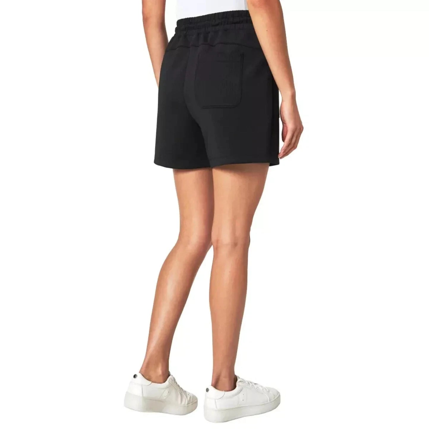 Mondetta Women's Moisture Wicking Elasticated Waist Ribbed Scuba Active Shorts
