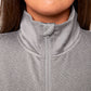 Mondetta Women's Moisture Wicking Kangaroo Pocket Popover Half-zip Active Top