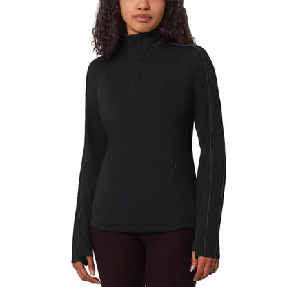 Mondetta Women's Moisture Wicking Quarter-Zip Pullover Sweatshirt Active Top