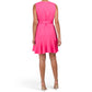 Nanette Lepore Linen Sleeveless Ruffle Hem Belted Mini Dress