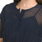 NANETTE LEPORE Women's Ruffle Hem Chiffon Clip Dot Midi Dress