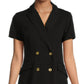 Nanette Lepore Women's Double Breasted Wrap Sheath Blazer Mini Dress
