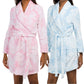 NOIRE JASMINE ROSE Women's Floral Print Ultra-Soft Plush Robe