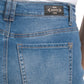 Nanette Lepore Women's High Rise Front Seam Porkchop Cropped Denim Jeans