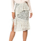 Nanette Lepore Women's Lace Overlay Asymmetrical Ruffle Midi Skirt