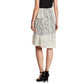 Nanette Lepore Women's Lace Overlay Asymmetrical Ruffle Midi Skirt