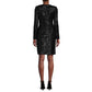 Nanette Lepore Women's V-Neck Long Sleeve Sequin Mini Dress