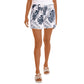 Nautica Women's Linen Blend Side Pockets Elastic Drawstring Casual Shorts