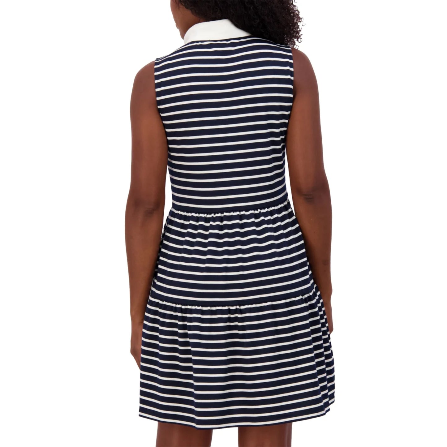 Nautica Jeans Women's Sleeveless Tiered Ruffle Mini Dress
