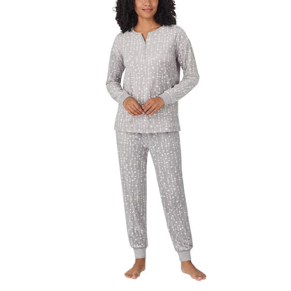Nautica Women's 2-Pc  PJ Lightweight Stretch Fleece Pajama Lounge Set