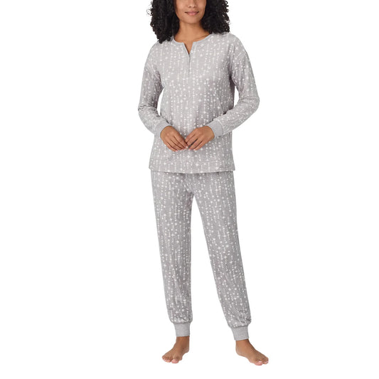 Nautica Women's 2-Pc  PJ Lightweight Stretch Fleece Pajama Lounge Set