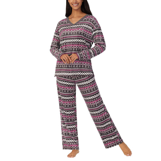 Nautica Women's 2-Piece Soft Jersey Fairisle PJ Lounge Set