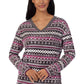 Nautica Women's 2-Piece Soft Jersey Fairisle PJ Lounge Set