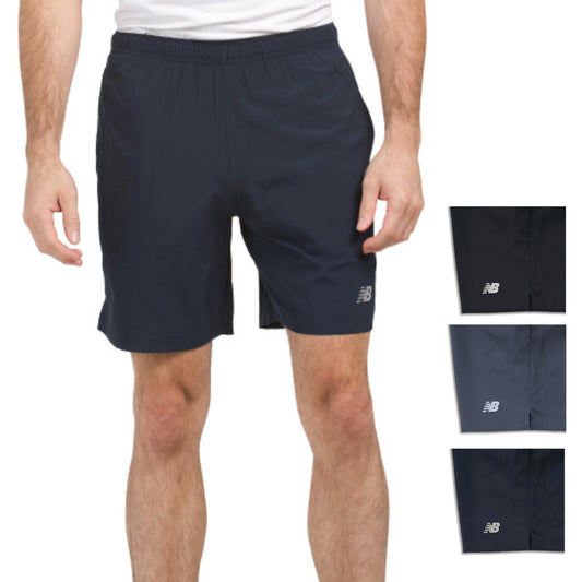 New Balance Men's Athletic Moisture Wicking Built-in Briefs Active 7" Core Run Shorts
