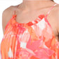 Nicole Miller Women's Floral Print Chiffon Tiered Maxi Dress