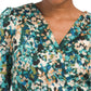 Nicole Miller NY Women's Floral Print Long Sleeve Ruffle Tiered Mini Dress