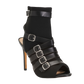 Nicole Miller Women's Peep Toe High Heels Buckled Straps Cutout Summer Ankle Booties
