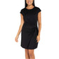 Nicole Miller Women's Plus Twist Knot Mini Dress