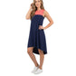Nik & Nash Women's Jersey Color Block Hi-low Mini Dress