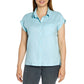 Orvis Women's Button Front Short Sleeve Linen Blend Shirt