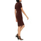 Ottod'Ame Women's Cocoa Sheath Mini Dress