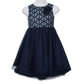 Pippa & Julie Big Girls Floral Lace High-Low Hem Tulle Skirt Formal Dress