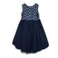 Pippa & Julie Big Girls Floral Lace High-Low Hem Tulle Skirt Formal Dress