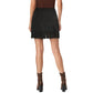 POL Women's Faux Suede Wrap Fringe Hem Mini Skirt