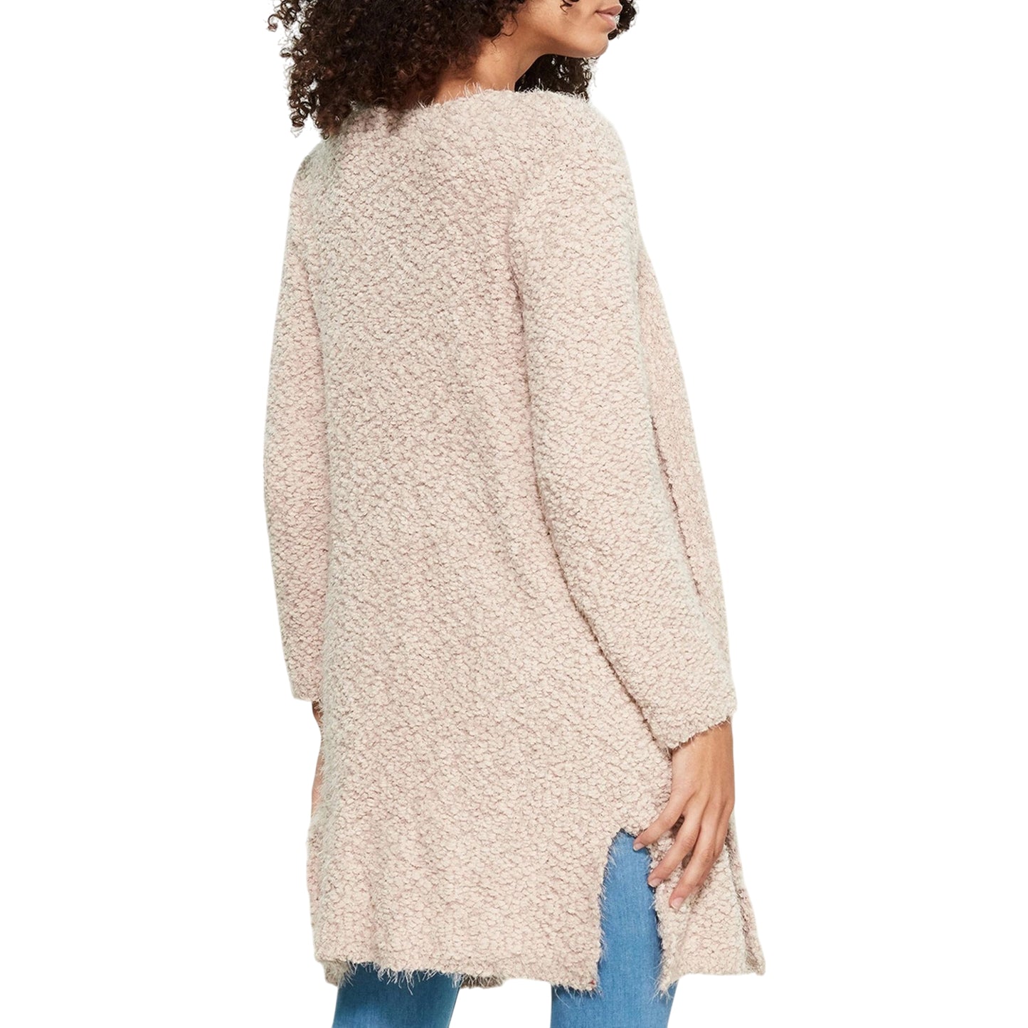 POL Clothing Women's Soft Marled Knit Open Front Cardigan