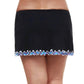 Profile By Gottex Women's Plus Tempo Ruffle Trim Side Slit Cinch Swim Skirt
