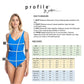 Profile by Gottex Women's Unchain My Heart Round Neck Tummy Control One-piece Swimsuit