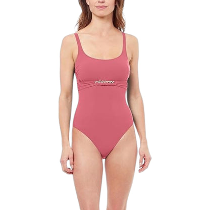 Profile by Gottex Women's Unchain My Heart Round Neck Tummy Control One-piece Swimsuit