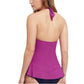 Profile by Gottex Women's Belle Curve V-Neck Halter Swim Tankini Top