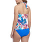 Profile by Gottex Women's Bohemian Gypsy Floral Print Halter Swim Tankini Top