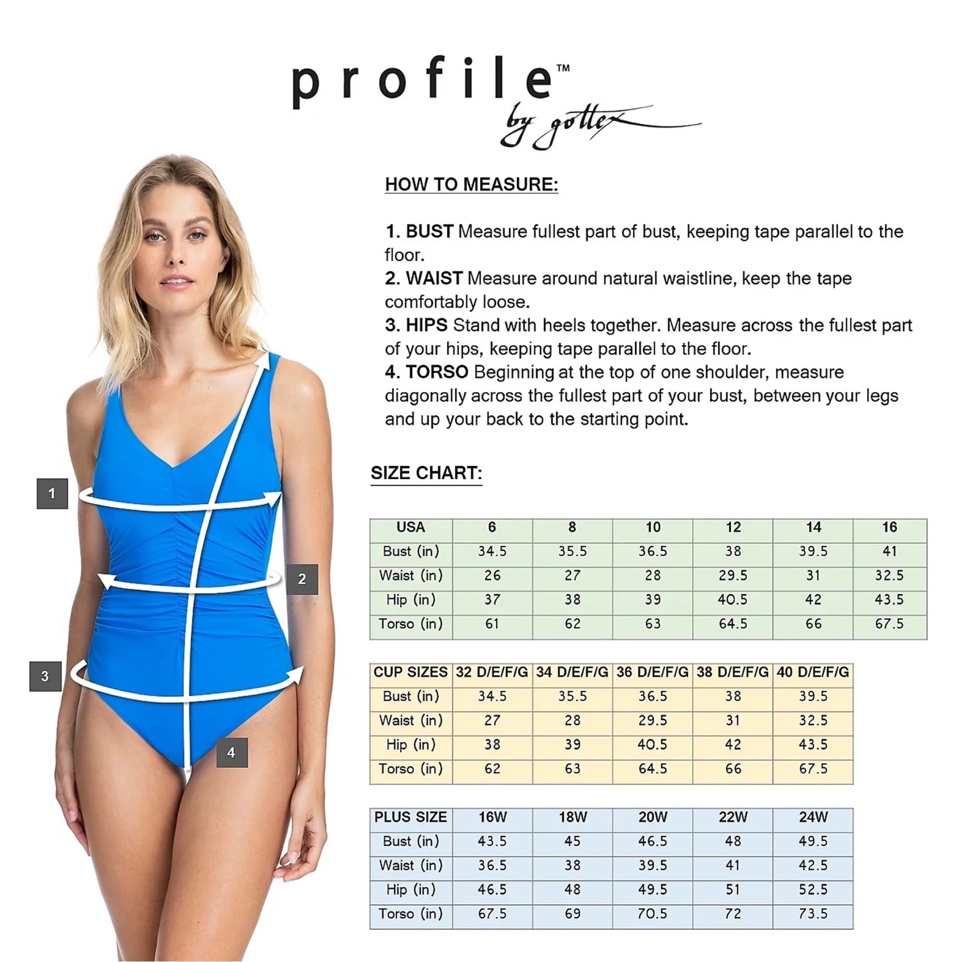 Profile by Gottex Women's Ocean Blues Swim Halter Tankini Top