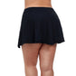 Profile By Gottex Women's Plus Tutti Frutti Shirred Side Slit Ruffle Trim Skirted Swim Bottom