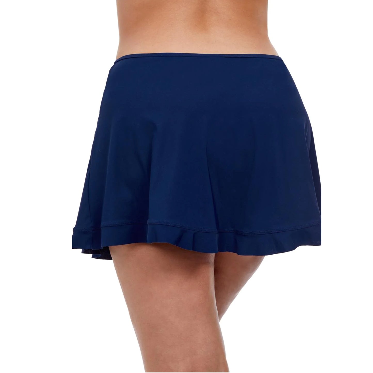 Profile By Gottex Women's Plus Tutti Frutti Shirred Side Slit Ruffle Trim Skirted Swim Bottom