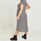 QUIZ Women's Plus High-Low Tulip Hem Wrap Midi Dress