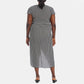 QUIZ Women's Plus High-Low Tulip Hem Wrap Midi Dress