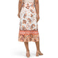 RACHEL RACHEL ROY Women's Linen Belted Floral Print Midi Skirt