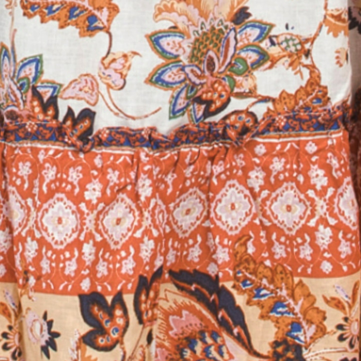 RACHEL RACHEL ROY Women's Linen Belted Floral Print Midi Skirt