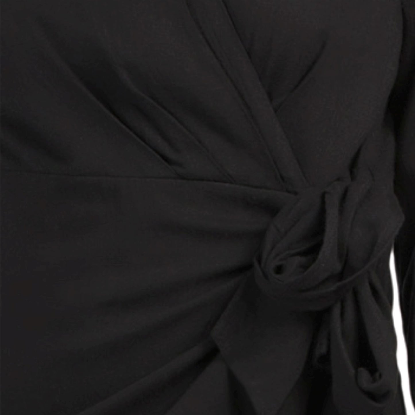 Rachel Zoe Linen Blend Collared Wrap Style Midi Dress