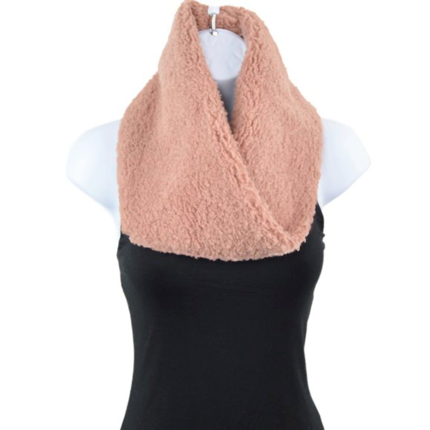 Rachel Roy Women's Layla Faux Fur Neck Warmer Snood Scarf
