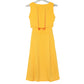 Rachel Roy Women's V-Neck  Button Front Tie Waist Midi Dress