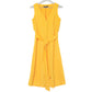 Rachel Roy Women's V-Neck  Button Front Tie Waist Midi Dress