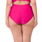 Raisins Curve Women's Plus High-rise Ruched Costa Swim Bikini Bottom