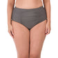Raisins Curve Women's Plus High-rise Ruched Costa Swim Bikini Bottom