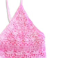 RAVIYA Women's Crochet Top Cotton Blend Tiered Beach Pool Cover-up Maxi Dress