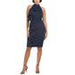 Rachel Zoe Women's Halter Neck Ruffle Midi Dress